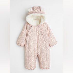 H&M teddy ears floral baby bunting